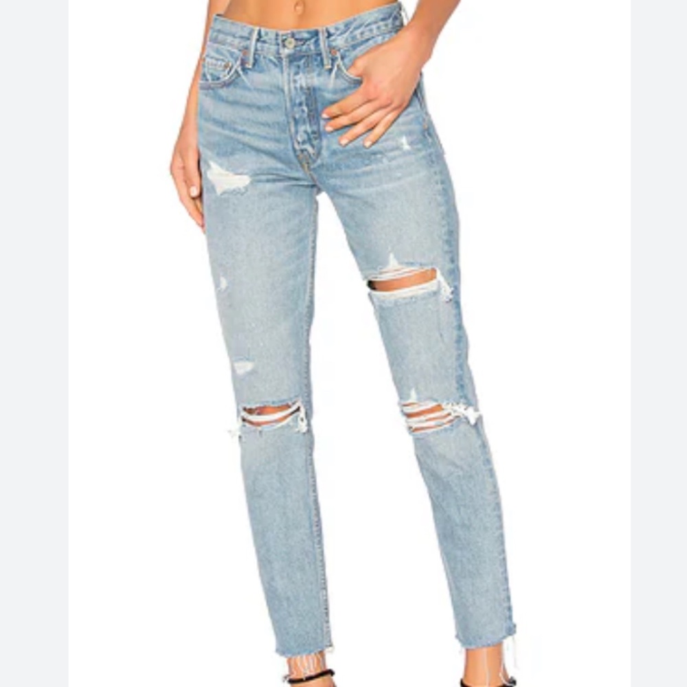 GRLFRND Karolina High-Rise Skinny Jean w/ Butt Slit
